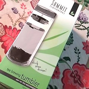 NIB Summit Tea Brewing Glass Tumbler